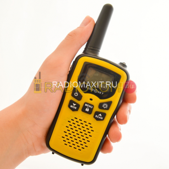 Комплект раций 2 шт TurboSky T25 YELLOW (желтого цвета)