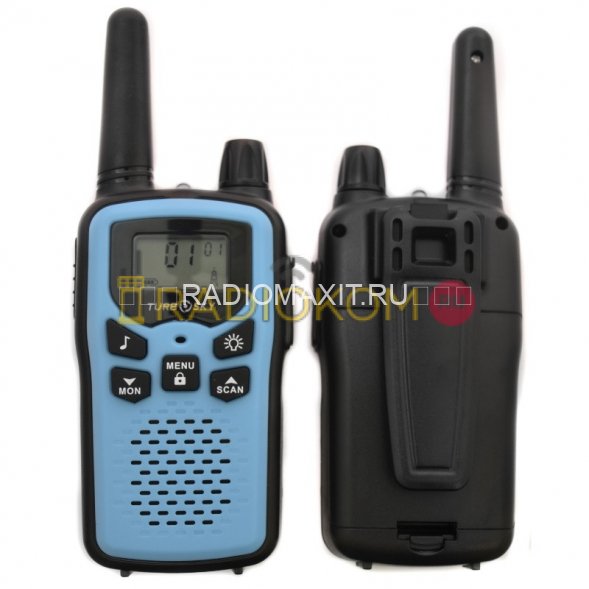 Комплект раций 2 шт TurboSky T35 BLUE (синего цвета) 