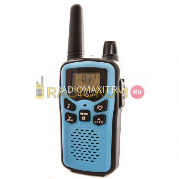 Комплект раций 2 шт TurboSky T35 BLUE (синего цвета) 