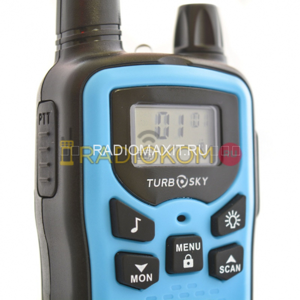 Комплект раций 2 шт TurboSky T35 BLUE (синего цвета) 