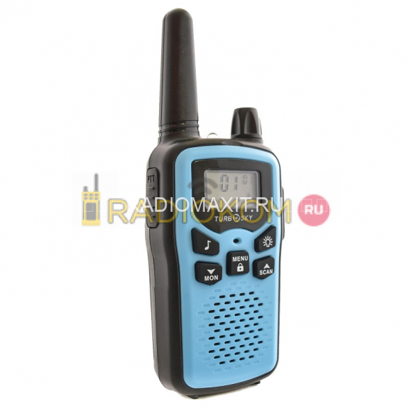 Комплект раций 2 шт TurboSky T35 BLUE (синего цвета) 