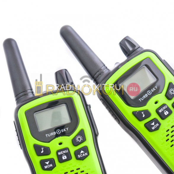Комплект раций 2 шт TurboSky T35 GREEN (зеленого цвета) детский