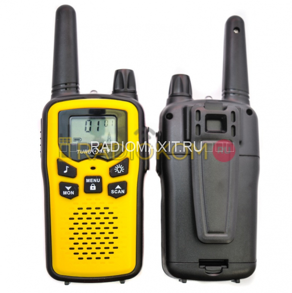Комплект раций 2 шт TurboSky T35 YELLOW (желтого цвета)