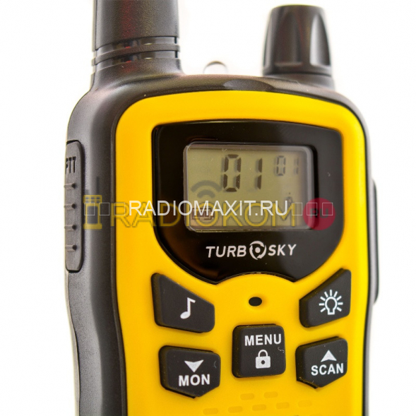 Комплект раций 2 шт TurboSky T35 YELLOW (желтого цвета)